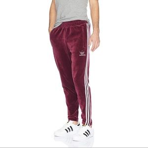 adidas originals velour track pants